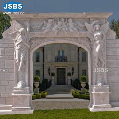 wholesale price custom design hand carved natural stone doorway for sale